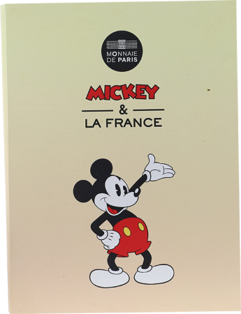 France - Monnaie de Paris 50 Euros Argent COULEUR 2018 - Mickey Etudiant  Mickey et la France (Vague 1)