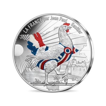 France - Monnaie de Paris 50 Euros Argent COULEUR France 2017 - Poule Corset  La France par J.-P. Gaultier (Vague 2)