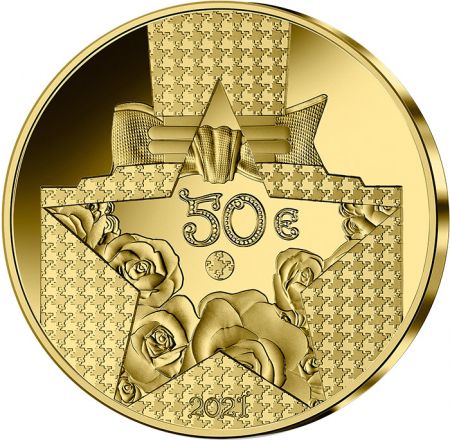 France - Monnaie de Paris 50 Euros Or BE France 2021 - Miss Dior  Excellence à la française (MDP)