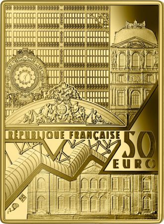 France - Monnaie de Paris 50 Euros Or BE France 2023 - La Liberté guidant le Peuple -  Chefs d\'uvre des musées (MDP)