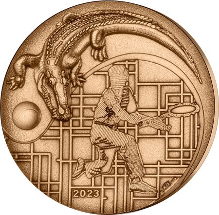 France - Monnaie de Paris 90 ans de Lacoste - Médaille BE France 2023 - Excellence à la française (MDP)