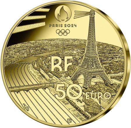 France - Monnaie de Paris Arc de Triomphe - Héritage - Paris 2024 - 50 Euros OR BE 2024