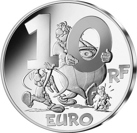 France - Monnaie de Paris Astérix  Obélix et Idéfix - 10 Euros Argent Colorisé BE FRANCE 2022 (MDP)