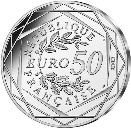 France - Monnaie de Paris Bienvenue - 50 Euros Argent Couleur FRANCE 2023 (MDP) - Les Phryges - Les Mascottes de Paris 2024 - Va