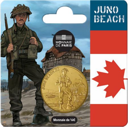France - Monnaie de Paris Canada - Juno Beach - 80 ans du DDAY - 1/4 Euros 2024