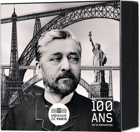 France - Monnaie de Paris Certificat N°3 - 100 ans de Gustave Eiffel - 10 Euros Argent 2023