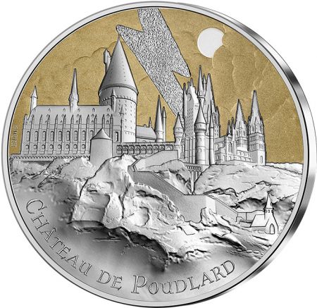 France - Monnaie de Paris Château de Poudlard - 50 Euros Argent Couleur 2021 (MDP) - Harry Potter - Vague 1