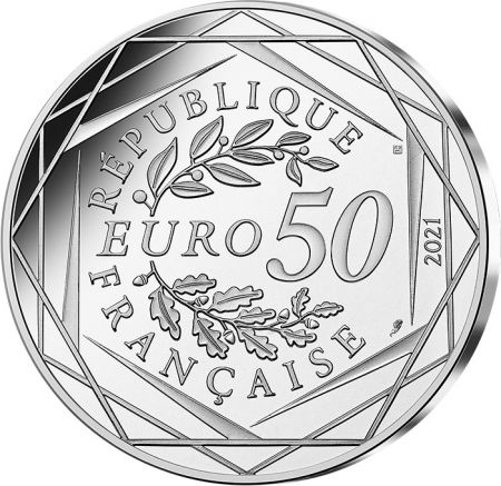 France - Monnaie de Paris Château de Poudlard - 50 Euros Argent Couleur 2021 (MDP) - Harry Potter - Vague 1