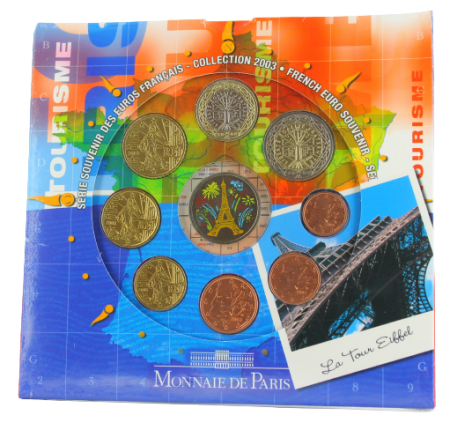 France - Monnaie de Paris Coffret BU Euro Souvenir 2003 - La Tour Eiffel - France