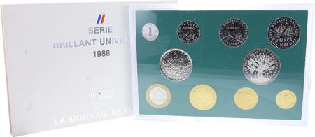 France - Monnaie de Paris Coffret BU Franc 1988