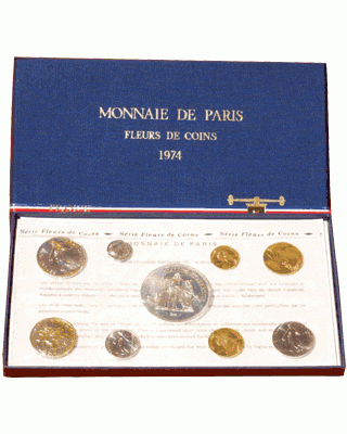 France - Monnaie de Paris Coffret FDC Franc 1974 - France