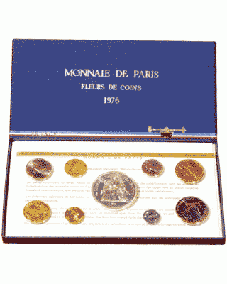 France - Monnaie de Paris Coffret FDC Franc 1976 - France