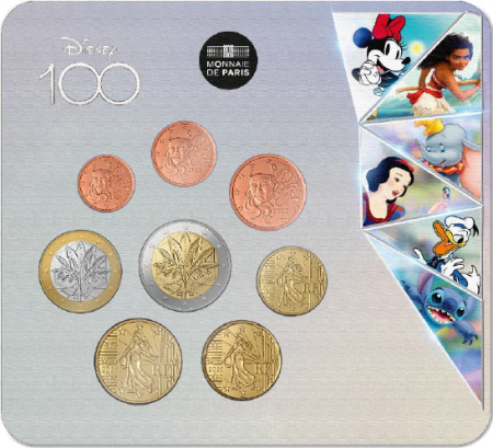 France - Monnaie de Paris Disney 100 - Miniset  BU 2023 (MDP)