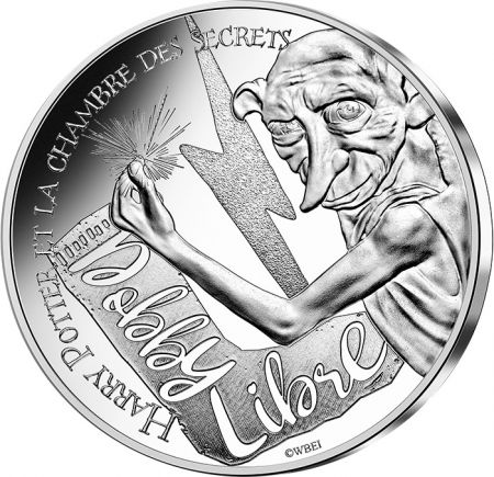 France - Monnaie de Paris Dobby  elfe de maison - Harry Potter et la Chambre des Secrets - 10 Euros Argent 2021 (MDP) - Harry Po