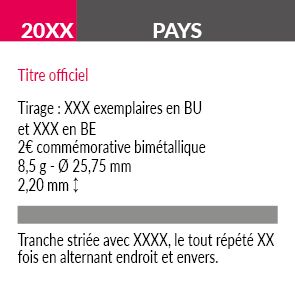 France - Monnaie de Paris Fiche technique - La Semeuse - Paris 2024 - 2 euros commémo. 2023 BU (modèle selon disponibilité)