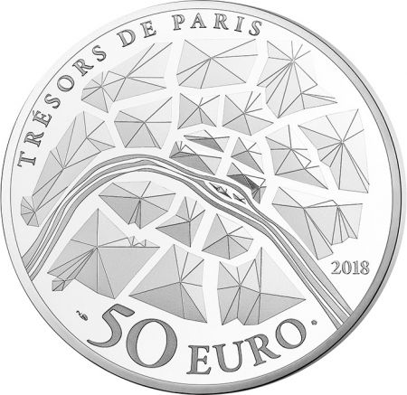 France - Monnaie de Paris Grille de Versailles 50 Euros 5 Oz Argent BE FRANCE 2018 (MDP)