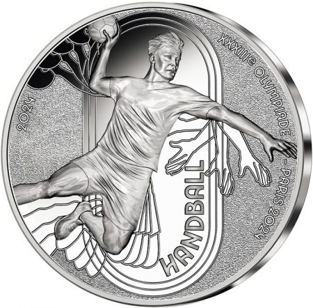 France - Monnaie de Paris Handball - PARIS 2024 - 10 € Argent BE 2024 - COLLECTION SPORT (14/15)
