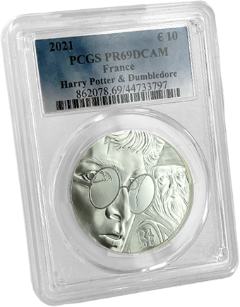 France - Monnaie de Paris Harry Potter et Dumbledore - 10 Euros Argent BE FRANCE 2021 - PCGS PR69DCAM