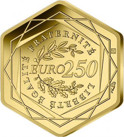 France - Monnaie de Paris Hercule - Jeux Olympiques PARIS 2024 - 250 Euros OR 2024 - pièce hexagonale