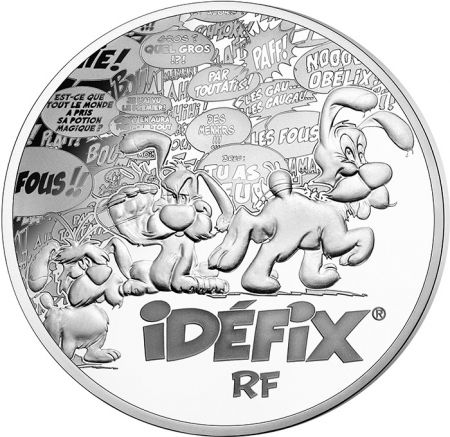 France - Monnaie de Paris Idéfix - 10 Euros Argent BE FRANCE 2019 (MDP) 60 ans d\'Astérix