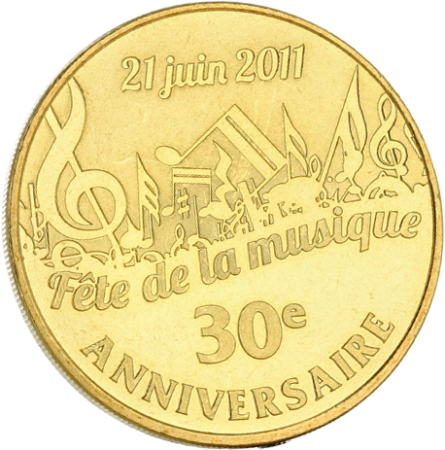 France - Monnaie de Paris Jeton Touristique - Fête de la musique