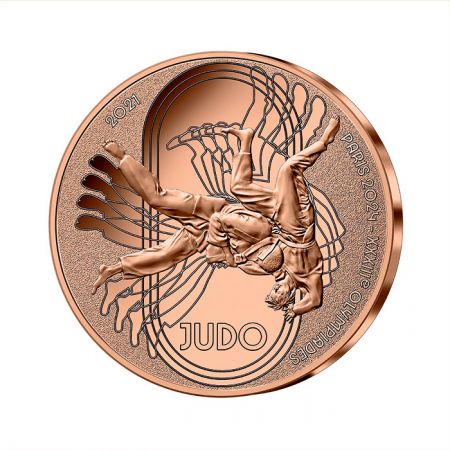 France - Monnaie de Paris Jeux Olympiques PARIS 2024 - 1/4  FRANCE 2021 - PARIS 2024 - JUDO - COLLECTION SPORT (1/15)