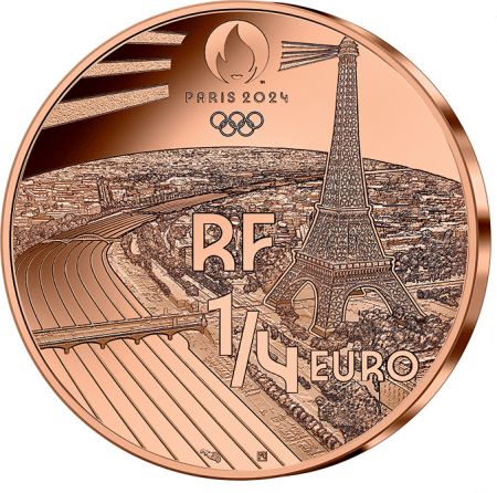 France - Monnaie de Paris Jeux Olympiques PARIS 2024 - 1/4  FRANCE 2021 - PARIS 2024 - JUDO - COLLECTION SPORT (1/15)