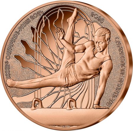France - Monnaie de Paris Jeux Olympiques PARIS 2024 - 1/4  FRANCE 2023 - PARIS 2024 - Gymnastique artistique - COLLECTION SPOR