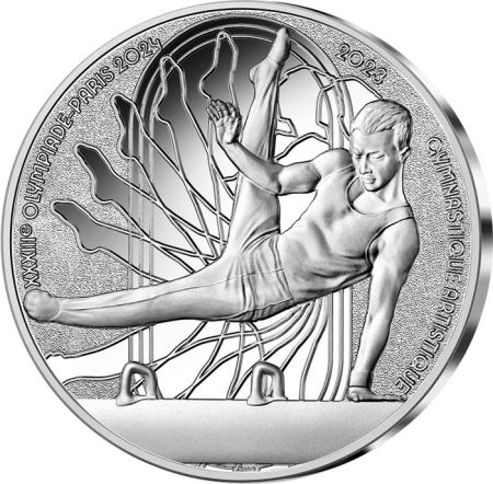 France - Monnaie de Paris Jeux Olympiques PARIS 2024 - 10  Argent BE FRANCE 2023 - PARIS 2024 - Gymnastique artistique - COLLEC