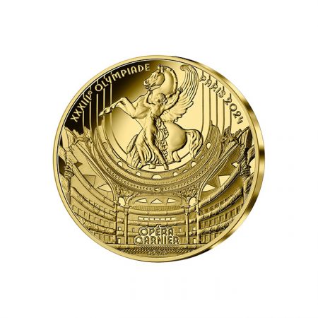 France - Monnaie de Paris Jeux Olympiques PARIS 2024 - 50 Euros OR BE FRANCE 2022 - Héritage - L\'Opéra Garnier