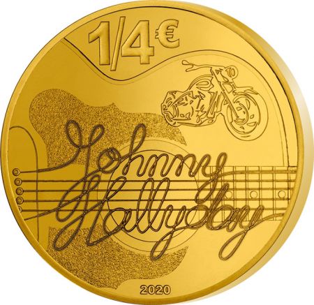 France - Monnaie de Paris Johnny Hallyday - 1/4 Euro FRANCE 2020 60 ans de souvenirs