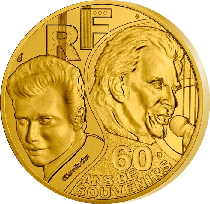 Johnny Hallyday - 1/4 Euro FRANCE 2020 60 ans de souvenirs