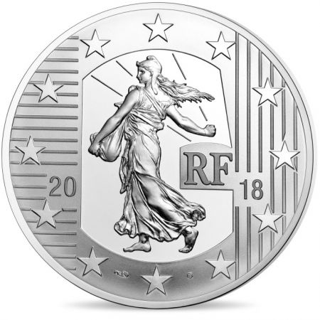 France - Monnaie de Paris L\'ECU DE 6 LIVRES -SEMEUSE - 10 Euros Argent BE 2018 (MDP)