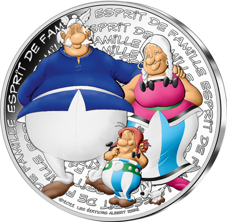 France - Monnaie de Paris L\'esprit de famille - 50 Euros Argent Couleur FRANCE 2022 (MDP) - Astérix - Vague 2