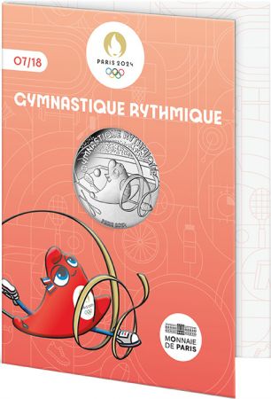 France - Monnaie de Paris La Gymnastique rythmique - 10 Euros Argent FRANCE 2023 (MDP) - Les Phryges - Mascottes de Paris 2024 -