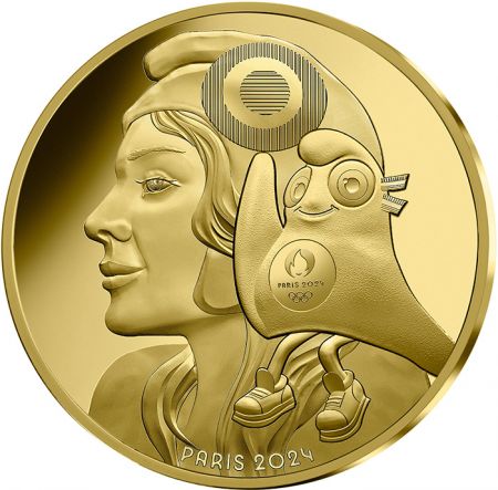 France - Monnaie de Paris La Mascotte et le Bonnet Phrygien - 500 Euros Or FRANCE 2023 (MDP) - Les Phryges - Mascottes de Paris 