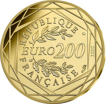 France - Monnaie de Paris La Ronde des Schtroumpfs - 200 Euros Or FRANCE 2020 (MDP) - Les Schtroumpfs
