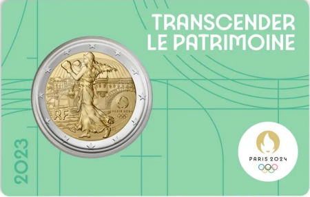 France - Monnaie de Paris La Semeuse - Paris 2024 - 2 euros commémo. 2023 BU Coincard 5