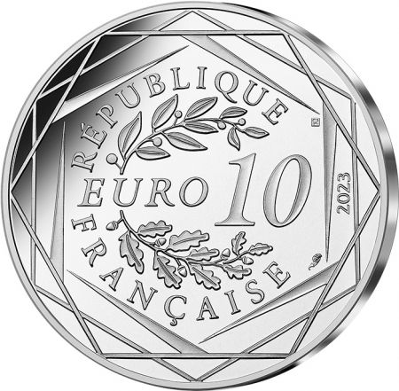 France - Monnaie de Paris Le Badminton - 10 Euros Argent FRANCE 2023 (MDP) - Les Phryges - Mascottes de Paris 2024 - Vague 1