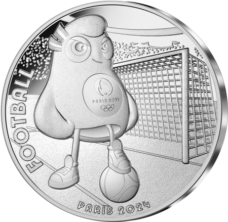 France - Monnaie de Paris Le Football - 10 Euros Argent 2023 (MDP) - Les Phryges - Mascottes de Paris 2024 - Vague 2