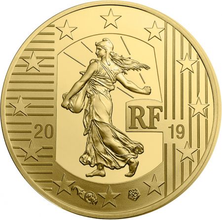 France - Monnaie de Paris Le Franc Germinal - 5 Euros OR Semeuse BE 2019 FRANCE (MDP)
