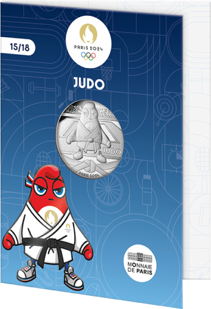 France - Monnaie de Paris Le Judo - 10 Euros Argent 2023 (MDP) - Les Phryges - Mascottes de Paris 2024 - Vague 2