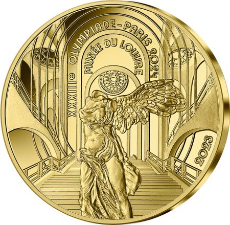 France - Monnaie de Paris Le Louvre - 50 Euros OR BE 2023 - Héritage - Paris 2024