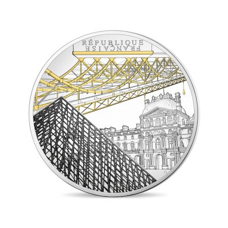France - Monnaie de Paris Le Louvre et le Pont des Arts - 50 Euros 5 Oz Argent BE 2018 FRANCE (MDP)