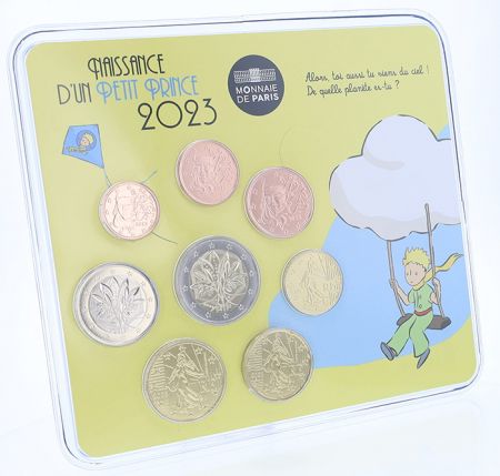 France - Monnaie de Paris Le Petit Prince - Miniset  BU FRANCE 2023 (MDP) avec Nouvelles Faces