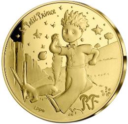 France - Monnaie de Paris Le Petit Prince et le renard - 50 Euros 1/4 Oz Or BE FRANCE 2021 75 ans du Petit Prince