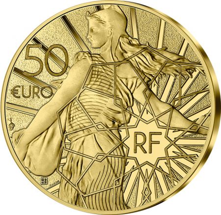 France - Monnaie de Paris Le Roi Midas - 50 Euros OR (1/4 Oz) Semeuse BE 2023 FRANCE (MDP)