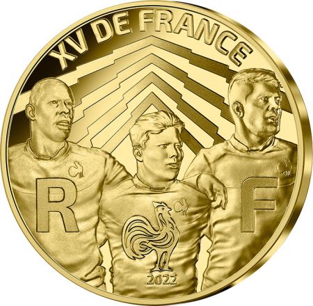 France - Monnaie de Paris Le XV de France - 50 Euros OR BE FRANCE 2022