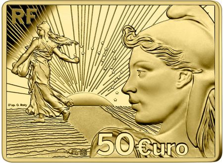 France - Monnaie de Paris Les 20 ans du Starter Kit - 50 Euros OR (1/4 Oz) Semeuse BE 2021 FRANCE (MDP)