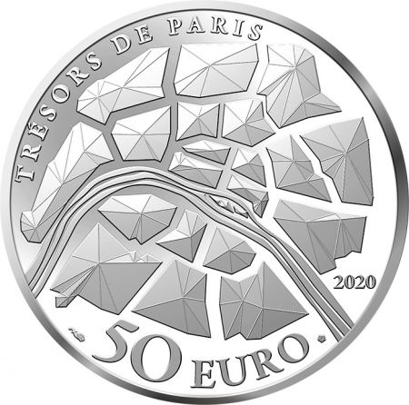 France - Monnaie de Paris Les Champs-Elysées - 50 Euros Argent BE FRANCE 2020 Monnaie de Paris